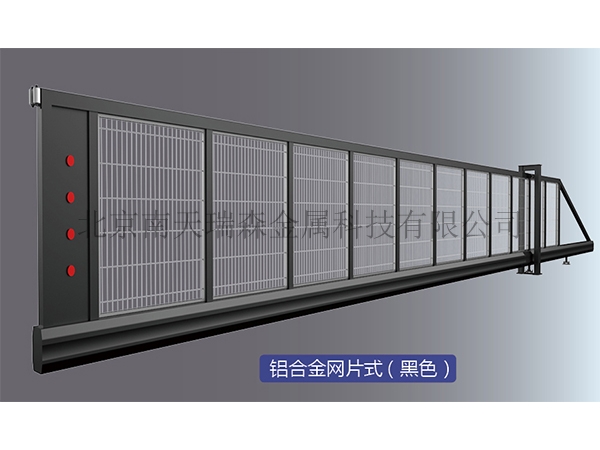 无轨悬浮门铝合金网片式